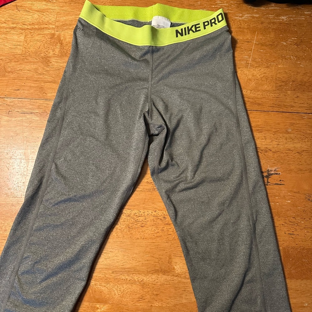 Nike Gray Leggings Athletic Fit